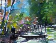 Ebauche aquarelle et crayon , acrylique sur papier       CLIQUEZ SUR LES VIGNETTES POUR LES AGRANDIR