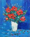 Fleurs au vase blanc 41 x 33