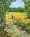 Promeneurs en Anjou 65 x 54