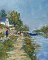 Promeneurs ( La Pointe de Bouchemaine ) 46 x 38