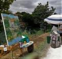 Concours de peinture  en plein air catégorie huile acrylique au festival de Magné ( Deux Sèvres ) 22 et 23 juillet 2023 .. Format 81 x 65
