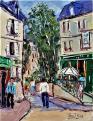 Quartier Montmarte ( Paris ) 35 x 27 Non dispo