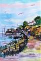 Noirmoutier Aquarelle et crayon Aquarelle  64 x 44