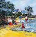 Plage en Bretagne 30 x 30