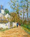 Promeneurs a Bouchemaine ( Maine et loire ) 55 x 46