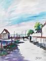 La Guériniere ( Noirmoutier ) Aquarelle  60 x 45