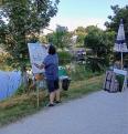 Concours de peinture en plein air catégorie huile acrylique au festival de Magné ( Deux Sèvres ) 22 et 23 juillet 2023 .. Format 81 x 65