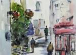 Montmartre a clisson . 2 ème prix aquarelle le 03  06 2018.... 65 x 50