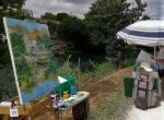 Concours de peinture  en plein air catégorie huile acrylique au festival de Magné ( Deux Sèvres ) 22 et 23 juillet 2023 .. Format 81 x 65