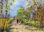 Promeneur a la dagueniere 81 x 65