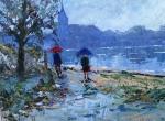 Jour de pluie au Ponts de Cé 61 x 50