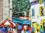 jour de marché a st gilles croix de  vie 41x33  non dispo