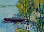 La loire en crue 61 x 46