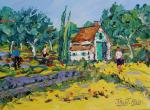 Paysage de provence ( brignoles var) 33 x 24  Non Dispo