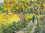 Promeneurs en campagne 81 x 65