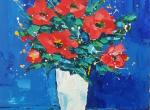 Fleurs au vase blanc 41 x 33