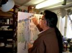 Tableau  a L'atelier ....Titre Honfleur