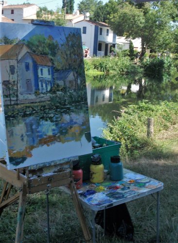 Concours de peinture en plein air au festival de Magné ( Deux Sèvres 23 et 24 juillet 2022 Non dispo