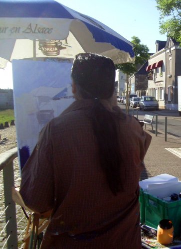 Journée de la peinture .Des scouts Loire et layon  ( Chalonnes sur loire)2014