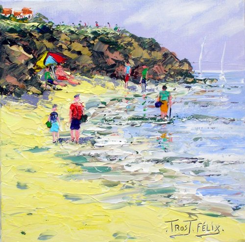 Plage des Bussoleries ( Saint Hilaire de Riez ) 30 x 30.. Non dispo