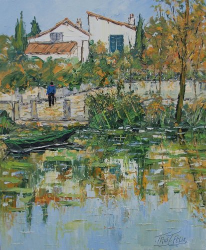 Automne ( Marais  Poitevin Magné ) 65 x 54