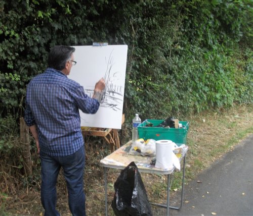 Concours de peinture en plein air a Coulon marais Poitevin ( Deux Sèvres )Juillet 2022