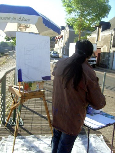 Journée de la peinture.Des scouts Loire et layon  ( Chalonnes sur loire)2014