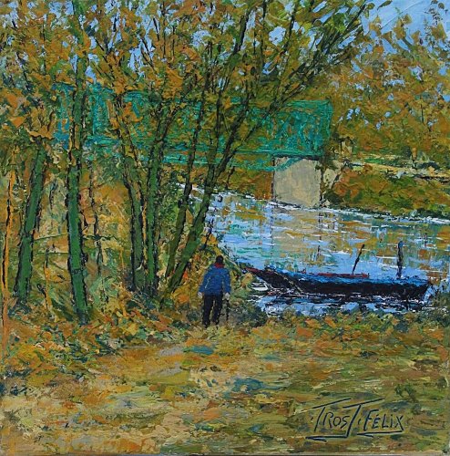 Le Louet a Denée ( Maine et Loire ) 30 x 30