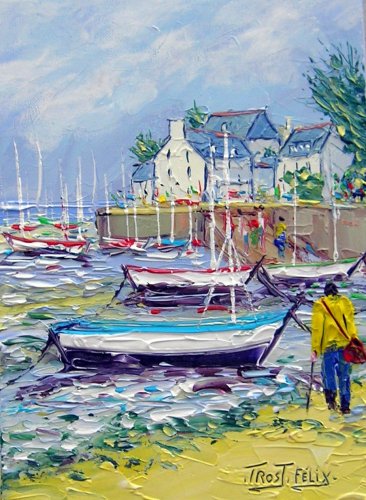 Le port du Pouldu  ( Clohars Carnoet  )  33 x 24.. Non dispo