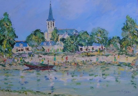 Les ponts de ce (vue sur st Maurille)46x64 