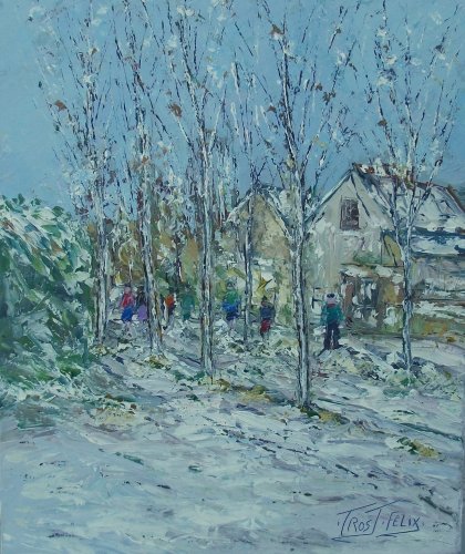 Neige a Trélazé 55 x 46
