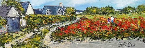 Coquelicots a  Sorges  ( Les Ponts de Cé ) 60 x 20.. Non dispo