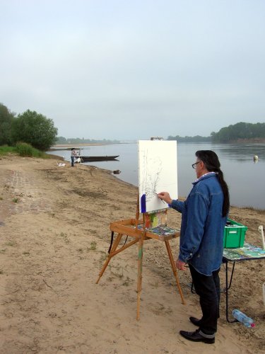 Journée de la peinture a Montjean sur Loire 2015