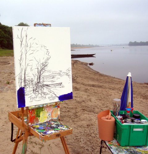 Journée de la peinture a Montjean sur Loire 2015