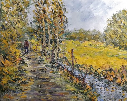 Promeneur en Anjou 81 x 65