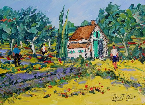 Paysage de provence ( brignoles var) 33 x 24  Non Dispo