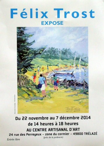 EXPO . du 22 Novembre au 7 Decembre 2014 de 14 H A 18 H entrée libre