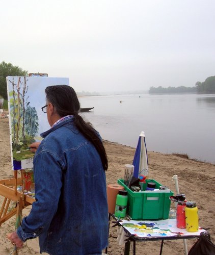 Journée de la peinture a Montjean sur Loire 2015