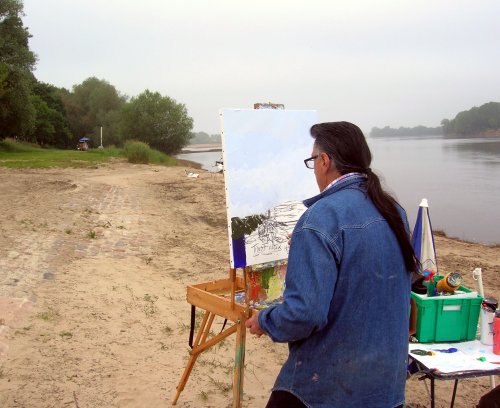 Journée de la peinture a Montjean sur Loire 2015